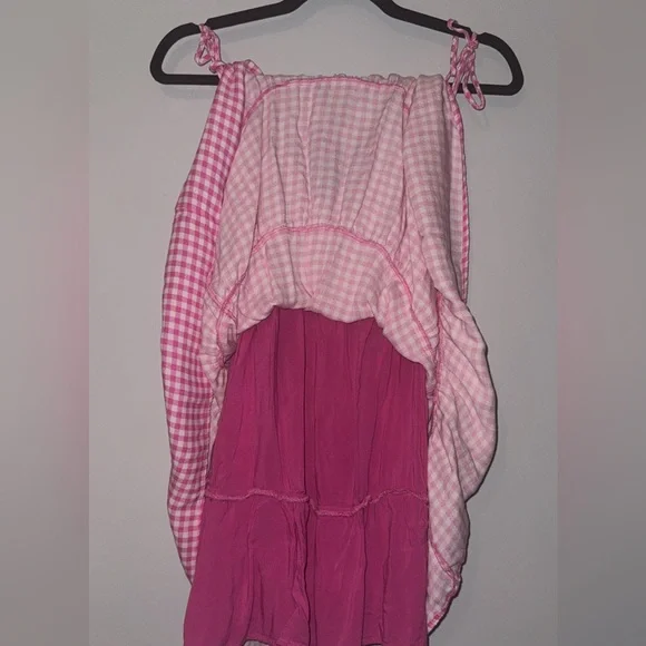 💖 Forever 21 Gingham Pink Sundress – Size S 💖 - Picture 3 of 6